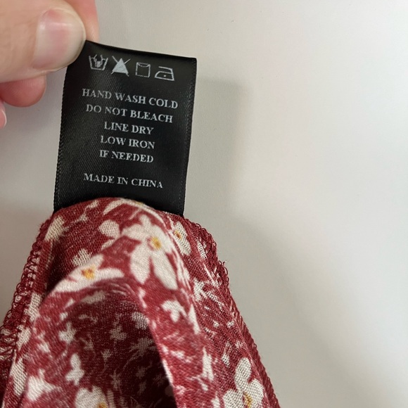 EUC Red floral midi by Dress Forum Los Angeles - Picture 5 of 5